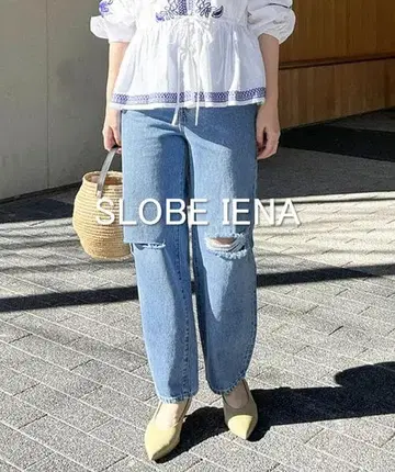 SLOBE IENA LE DENIM 크러쉬 커브 데님 팬츠