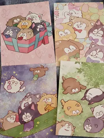 마츠이누 엽서 오소마츠 6쌍둥이