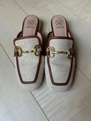 STACCATO 베이지 브라운 로퍼 24