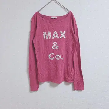 맥스앤코 핑크 긴팔 티셔츠 M 여성용