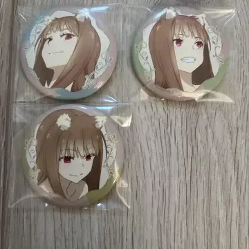 늑대와 향신료 10주년 늑대와 향신료 호로 얼굴 컬렉션 캔뱃지 3개