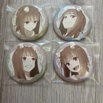 늑대와 향신료 10주년 늑대와 향신료 호로 얼굴 콜렉션 캔뱃지 4개