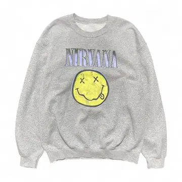 구제 의류 NIRVANA 너바나 맨투맨 트레이닝복 그레이 밴드 락