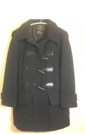 MAISON REFFUR 네이비 더플 코트