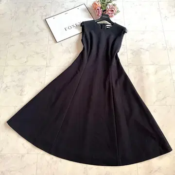 컨디션 최상 폭시 '18 롱 원피스 핏&플레어 블랙 38