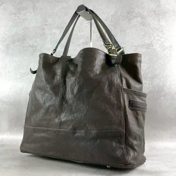 [고품질] 아트버그두 가죽 토트백 브라운