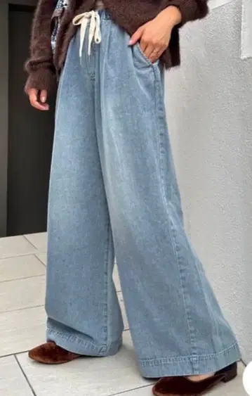 CIAOPANIC 차오패닉 스타일업 부드러운 와이드 이지 팬츠 L