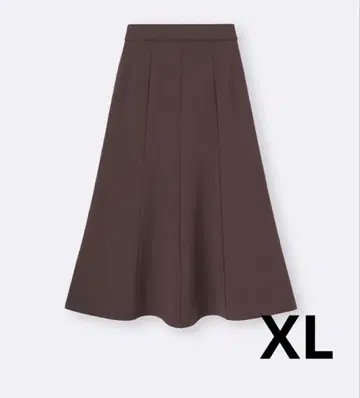 GU 티셔츠 플레어 스커트Q 다크 브라운 XL