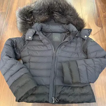 TATRAS 후드 부착 블랙 다운 자켓 여성용