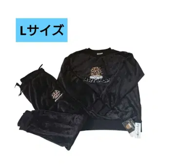 [ 새상품 ] 베티 자수 플리스 룸웨어 블랙 L 사이즈