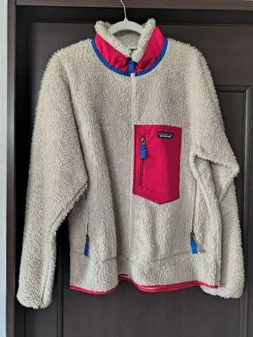 patagonia 플리스 자켓 L 사이즈 베이지/레드