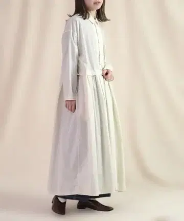 브로캔트 CM50 브로드 보크 셔츠 원피스