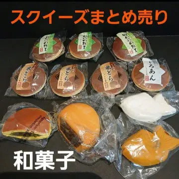 화과자 스퀴즈 묶음 판매! 도라야키, 타이야키, 쫀득쫀득 식품 샘플