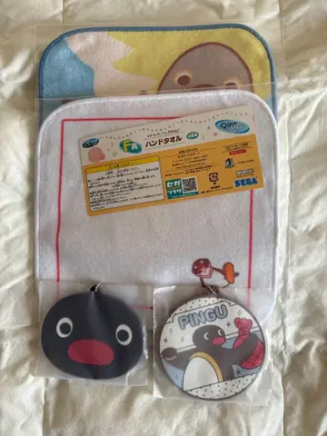 2핑 핸드 타월 2장 러버 코스터 2장