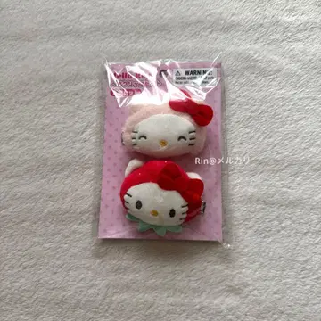 키티 헤어 클립 세트 데코 백