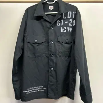 EDWIN 블랙 긴팔 셔츠 L 사이즈