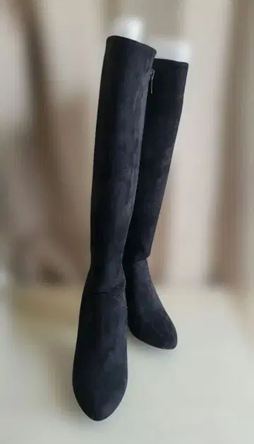 새상품급 안데뮤 블랙 스웨이드 롱 부츠 22.5cm