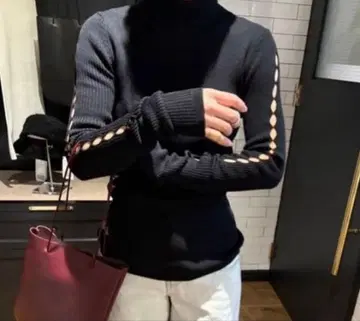 미사용 [ HAKUJI/하쿠지 ] 홀 슬리브 니트