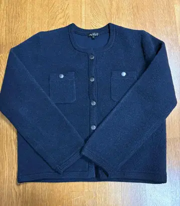 INDIVI 미니 부클레 소재 자켓 라이크 가디건 34 사이즈 (7호)