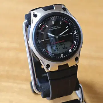 새상품 카시오 CASIO 쿼츠 손목시계 AW-80-1A 남성용 블랙