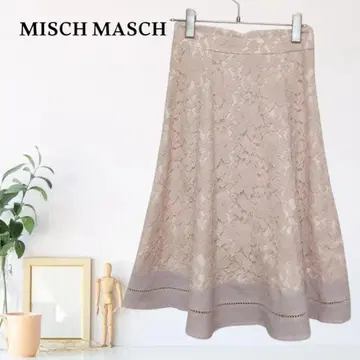 zB432 [ S ] MISCH MASCH 플로럴 레이스 스커트