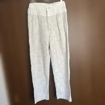 antgauge 테이퍼드 팬츠 화이트 화이트 이소재 일본제