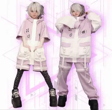 병약미 후드 부착 자켓과 팬츠 세트/NieR
