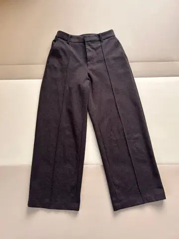 유니클로 브러쉬드 저지 와이드 팬츠 브라운 사이즈 M