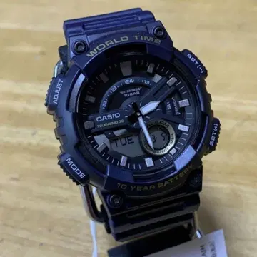 새상품 카시오 CASIO 남성용 손목시계 AEQ-110W-2A 네이비