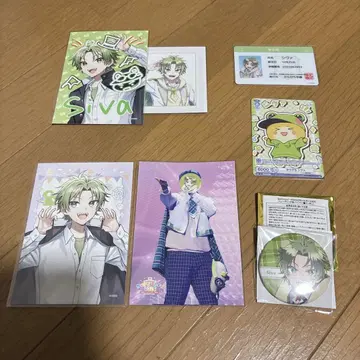 컬러풀 피치 시바 캔 배지 학생증 카드 브로마이드 7개 세트