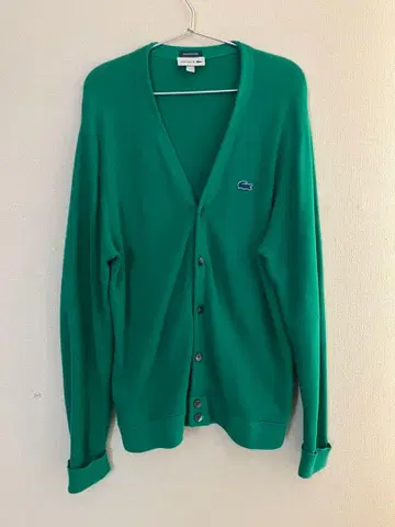 SHIPS 별주 LACOSTE V넥 가디건 그린