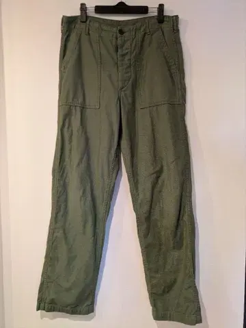 ok Slow 베이커 팬츠 사이즈 3 올리브 그린