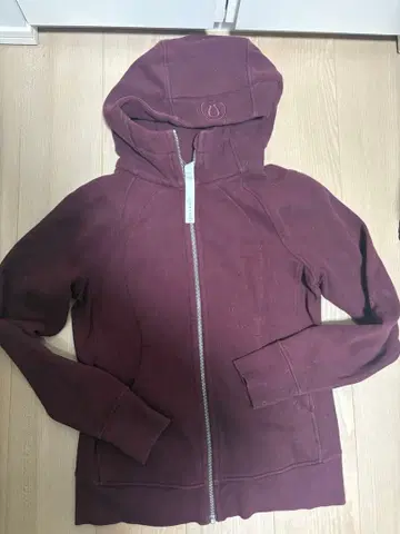 lululemon scuba foodie 후드티 속기모 8 와인 레드