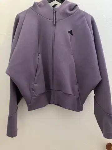 adidas 보라색 후드 부착 후드티 M