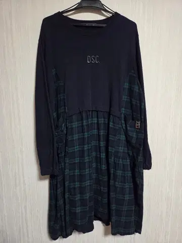 D.S. CLUB 체크 원피스 L 드럭 스토어즈 튜닉