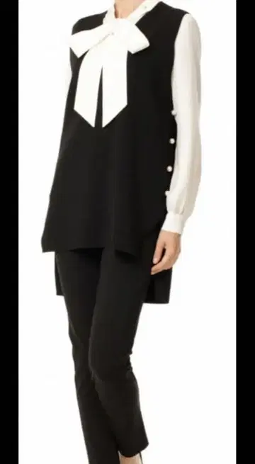 Aveniretoile 사이드 펄 니트 베스트 사이즈 38