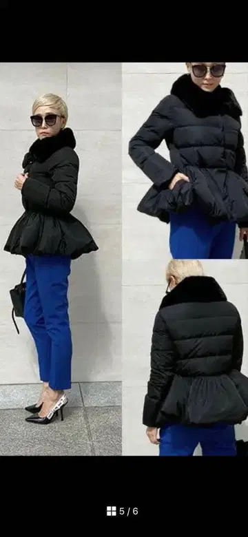 JENNE 페플럼 다운 자켓