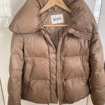ROPE 다운 자켓 베이지 36 경량