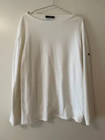 SAINT JAMES 화이트 긴팔 T셔츠 7사이즈