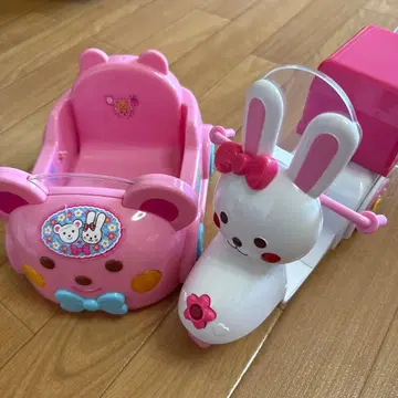 멜짱 토끼 바이크 & 곰돌이 자동차 2종 세트