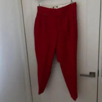 빨간색 슬랙스 백 벨트 포함