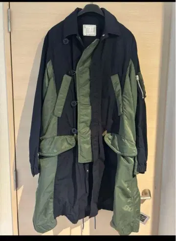 sacai 밀리터리 코트 사이즈 2 네이비 카키