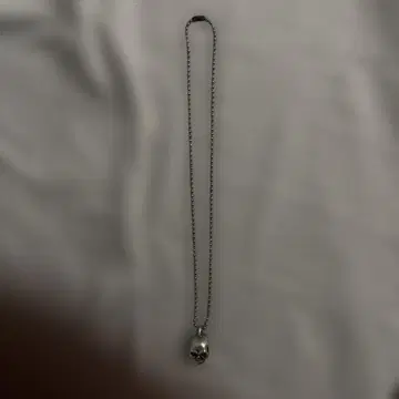스컬 펜던트 목걸이 실버 925