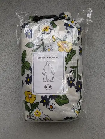 새상품 키우 판초 RAIN Poncho-Daily 플로라 오프