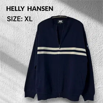 [ HELLY HANSEN ] 헬리한센 집업 니트 네이비 XL