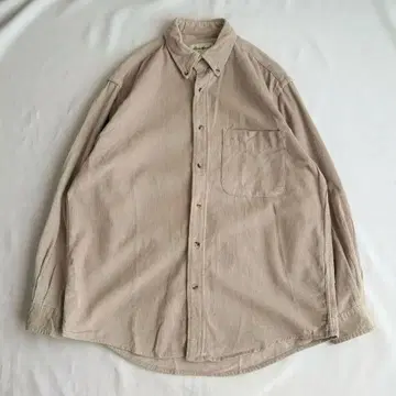 [ 90s ] Eddie Bauer 에디 바우어 화이트 택 코듀로이 셔츠