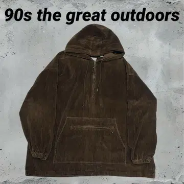 90s the great outdoors 브라운 코듀로이 후드티