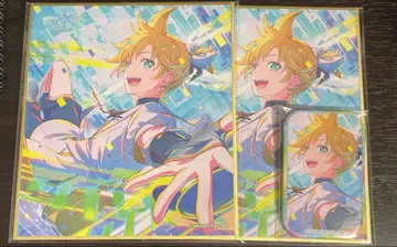 프로세카 카가미네 렌 색지 스퀘어 캔뱃지