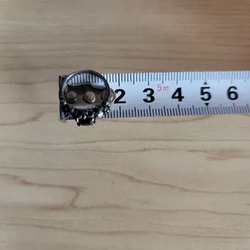 오닉스 실버 에메랄드 컷 핑키 반지