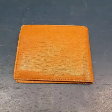 새상품 미사용 보존품 Ashford 캐롤 오렌지 가죽 접이식 지갑